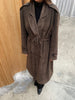 Trenchcoat Suede Dark Brown