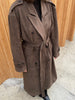 Trenchcoat Suede Dark Brown