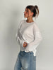 Sheer Loose Longsleeve Tee White