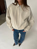 Oversized Pleated Sleeves Jacket Ivory