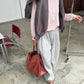 Fleeced Barrel Fit Jogger Pants Grey