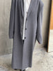 Enna Buttoned Long Coat Grey