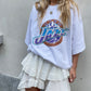 Oversized Jazz Graphic Tee White