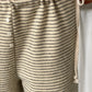 Soft Striped Drawstring Lounge Pants Ivory