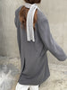 Enna Buttoned Long Coat Grey