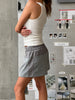 Striped Shorts Grey