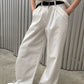 Wide Leg Pocket Detail Pants White
