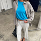 Basic Long Sleeve Tee Turquoise