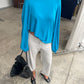 Basic Long Sleeve Tee Turquoise