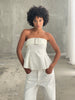 Belted Bustier Top Ivory