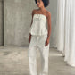 Belted Bustier Top Ivory