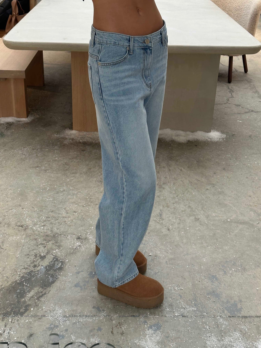 Billie Ray Dad Jeans Hellblau