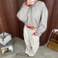 Oversized Cropped Knit Grey