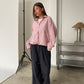 Oversized Checked Shirt Pink