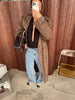 Trenchcoat Suede Dark Brown