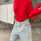 Basic Long Sleeve Tee Red