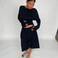 Front Pleated Jogger Shorts Black