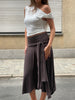 Twisted Draped Top Polka Dot