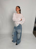 Sheer Loose Longsleeve Tee White