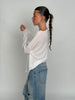 Sheer Loose Longsleeve Tee White