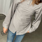 Checked Wrap Shirt Grey