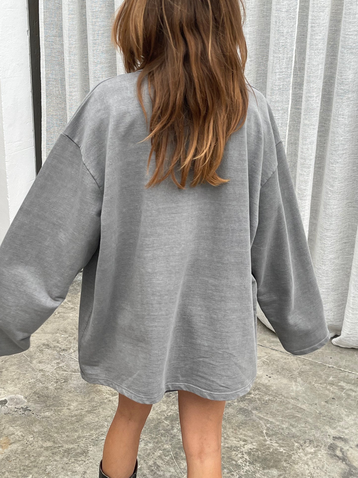 Polo Sweater Longsleeve Charcoal