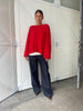 Basic Long Sleeve Tee Red