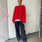 Basic Long Sleeve Tee Red