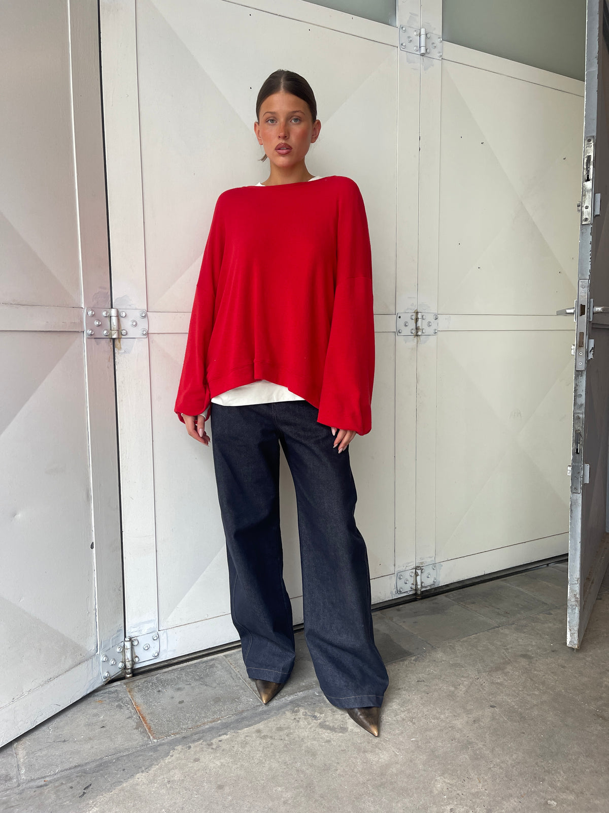 Basic Long Sleeve Tee Red