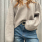 Oversized Cropped Knit Grey