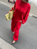 Basic Long Sleeve Tee Red