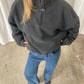 Half Zip-Up Fleece Charcoal