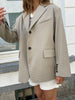 Oversized Checked Blazer Latte