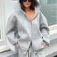 Oversized Hooded Vest Grey