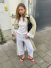 Cropped Jogger Pants Light Grey