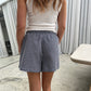 Checked Shorts Navy