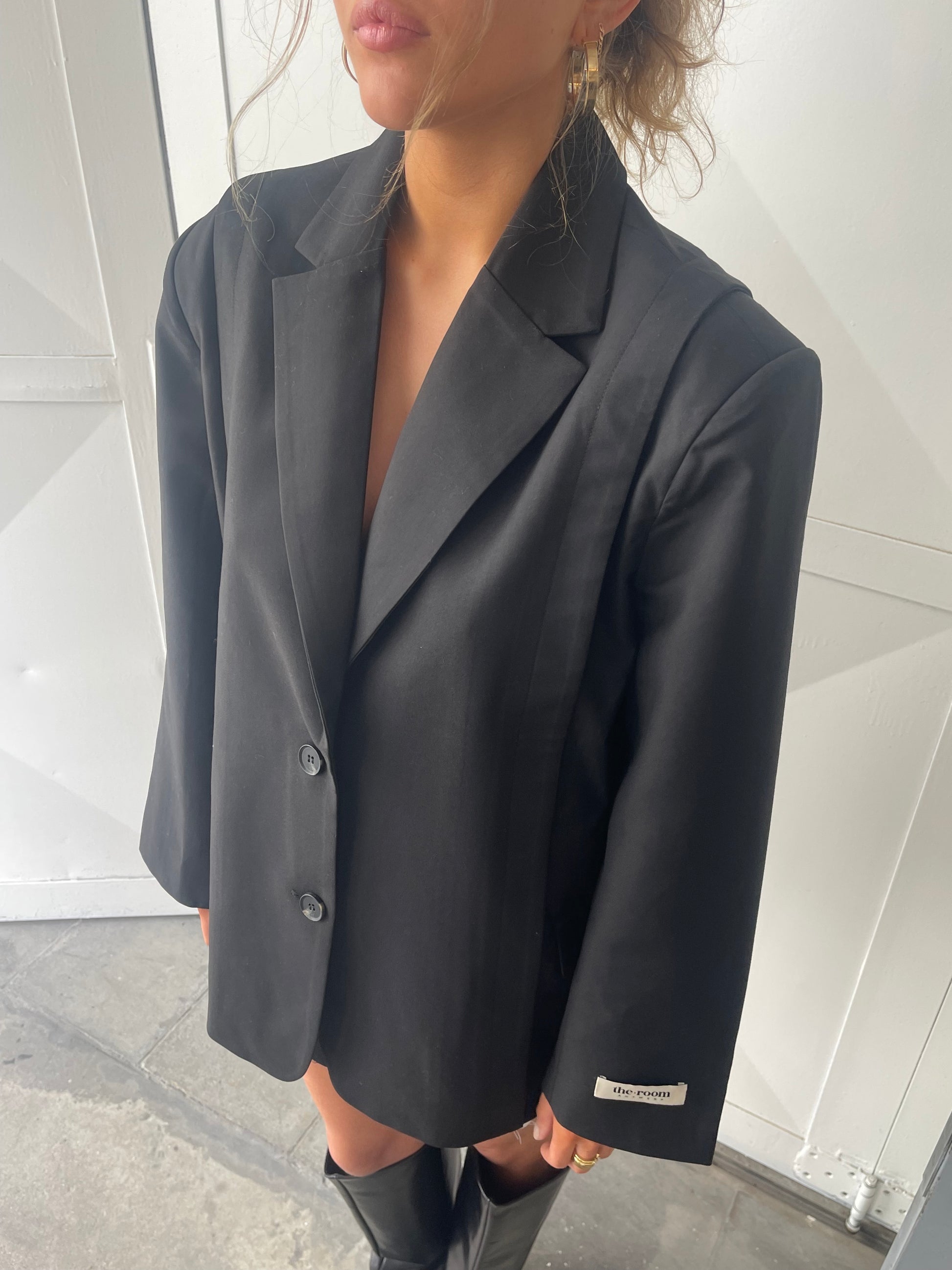 Oversized buttoned blazer trf Clearance