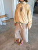 Drawstring Funnel Neck Jacket Soft Sand