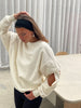 Cut Out Arms Sweater Ivory