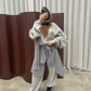 Oversized Twisted Longsleeve Sweater Grey