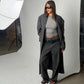 Pinstripe Tailored Pants Charcoal