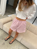Checked Shorts Pink