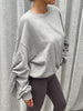 Oversized Twisted Longsleeve Sweater Grey
