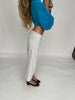 Cropped Jogger Pants Light Grey