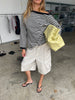 Baggy Fold Over Cargo Shorts Sand