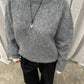 Oversized Wool Mix Jumper Grey
