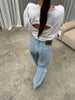 Open Back Sweater Grey Melange
