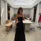 Long Cut Out Dress Black