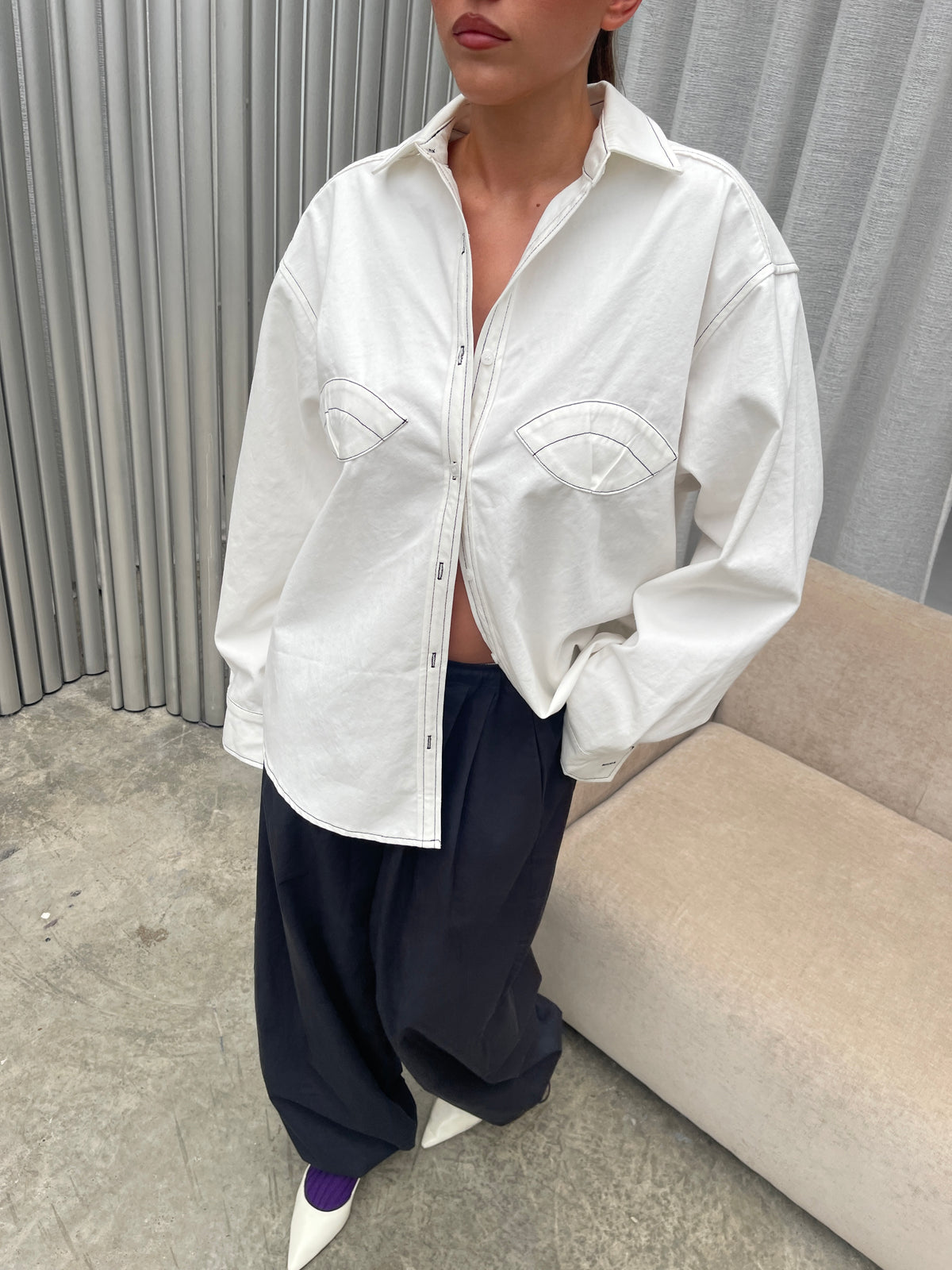 Mermaid Blouse Off White