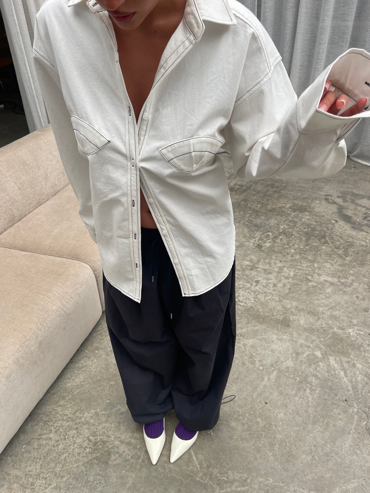 Mermaid Blouse Off White